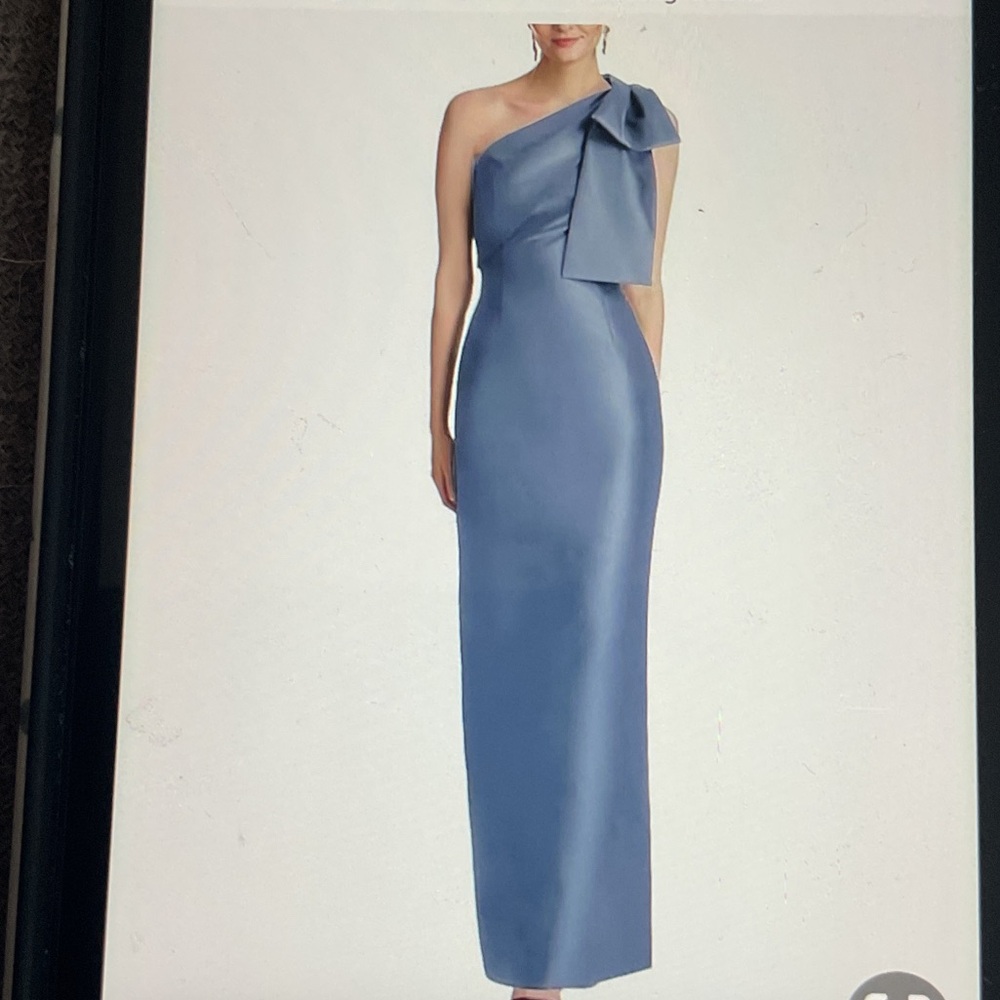 Amazon One-Shoulder Blue Dress
